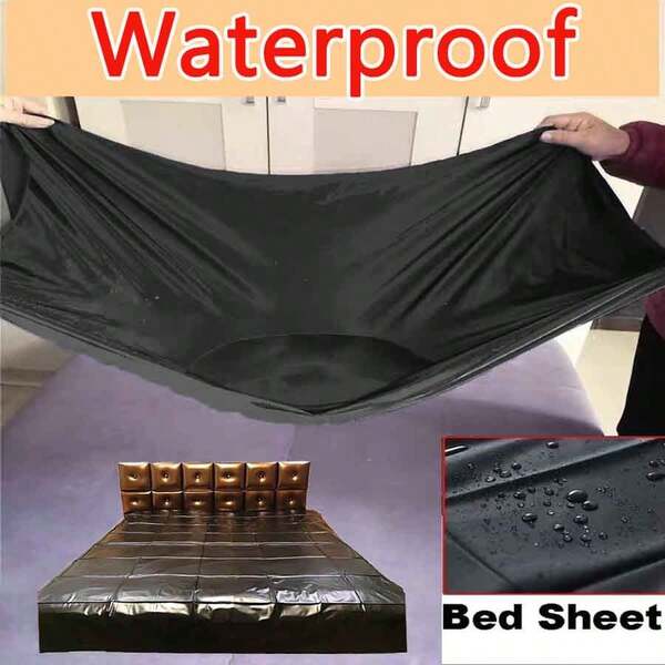 Adult Waterproof Game Vinyl Mattress Cover Plastic Full Queen King Bed PVC Bedding Sheet Prevent Old People Or Children Wetting The Bed Urinary Cushion Oil-Proof Adult Flat Sheet Play Cover Plastic